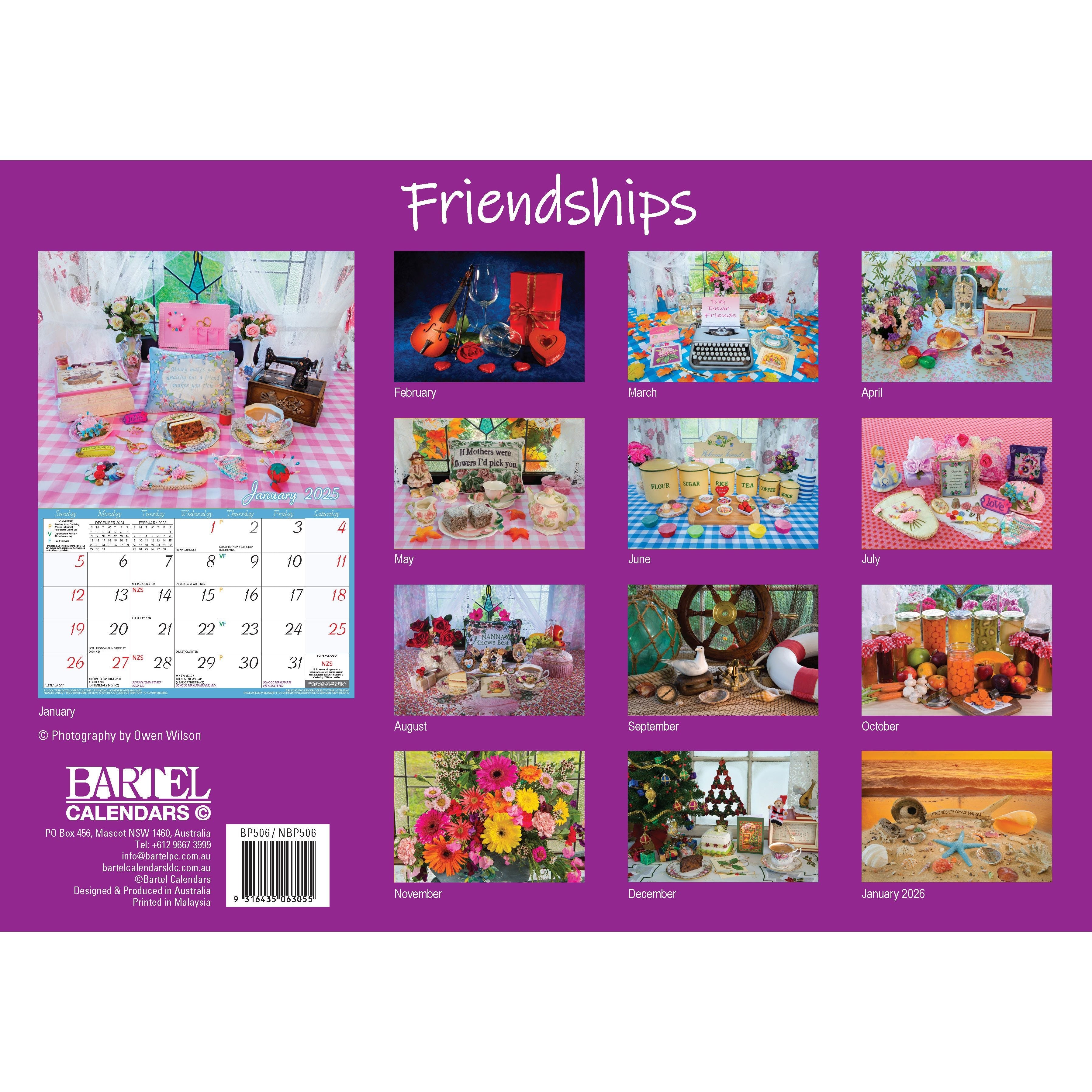 Calendar 2025 - Friendships