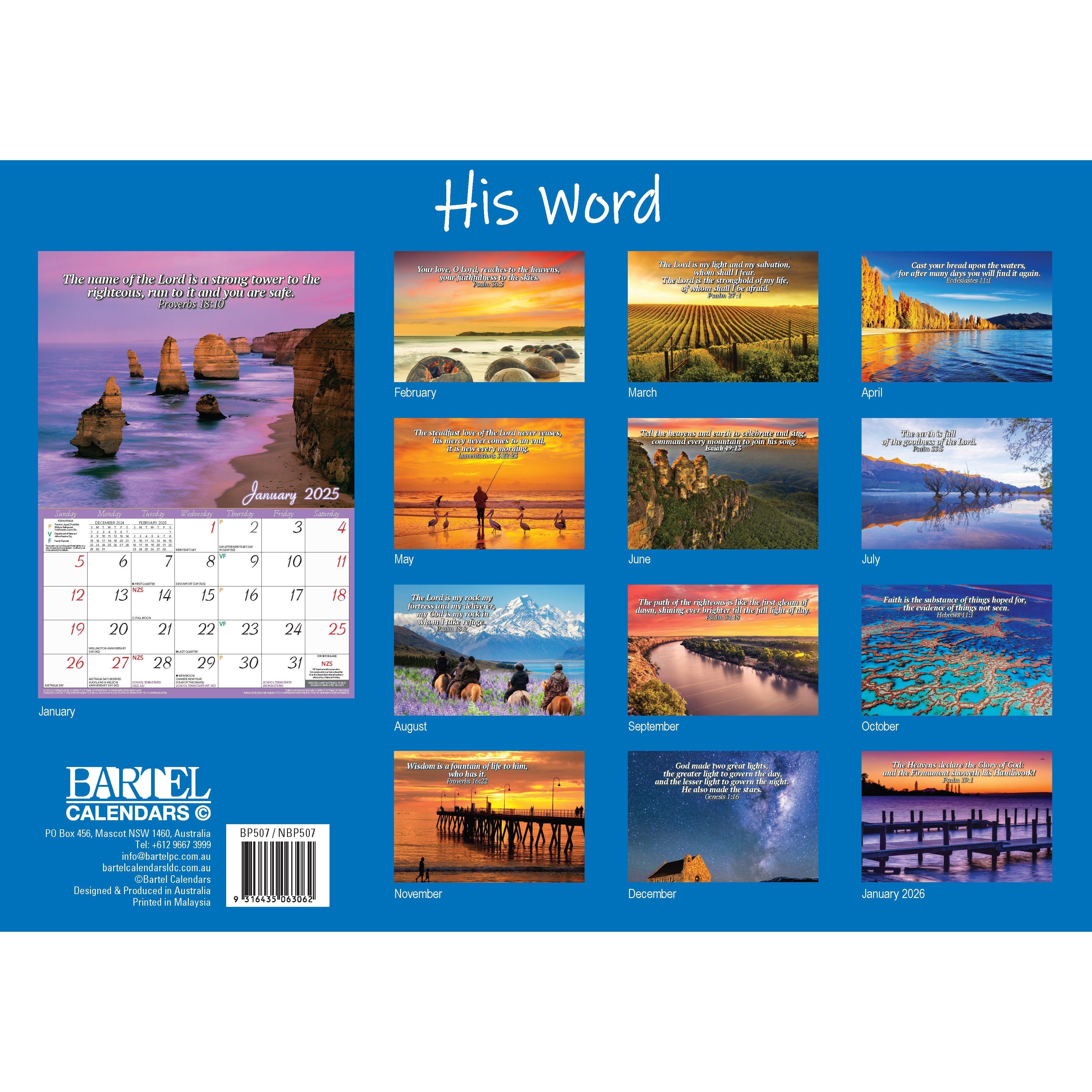 Calendar 2025 - His Word