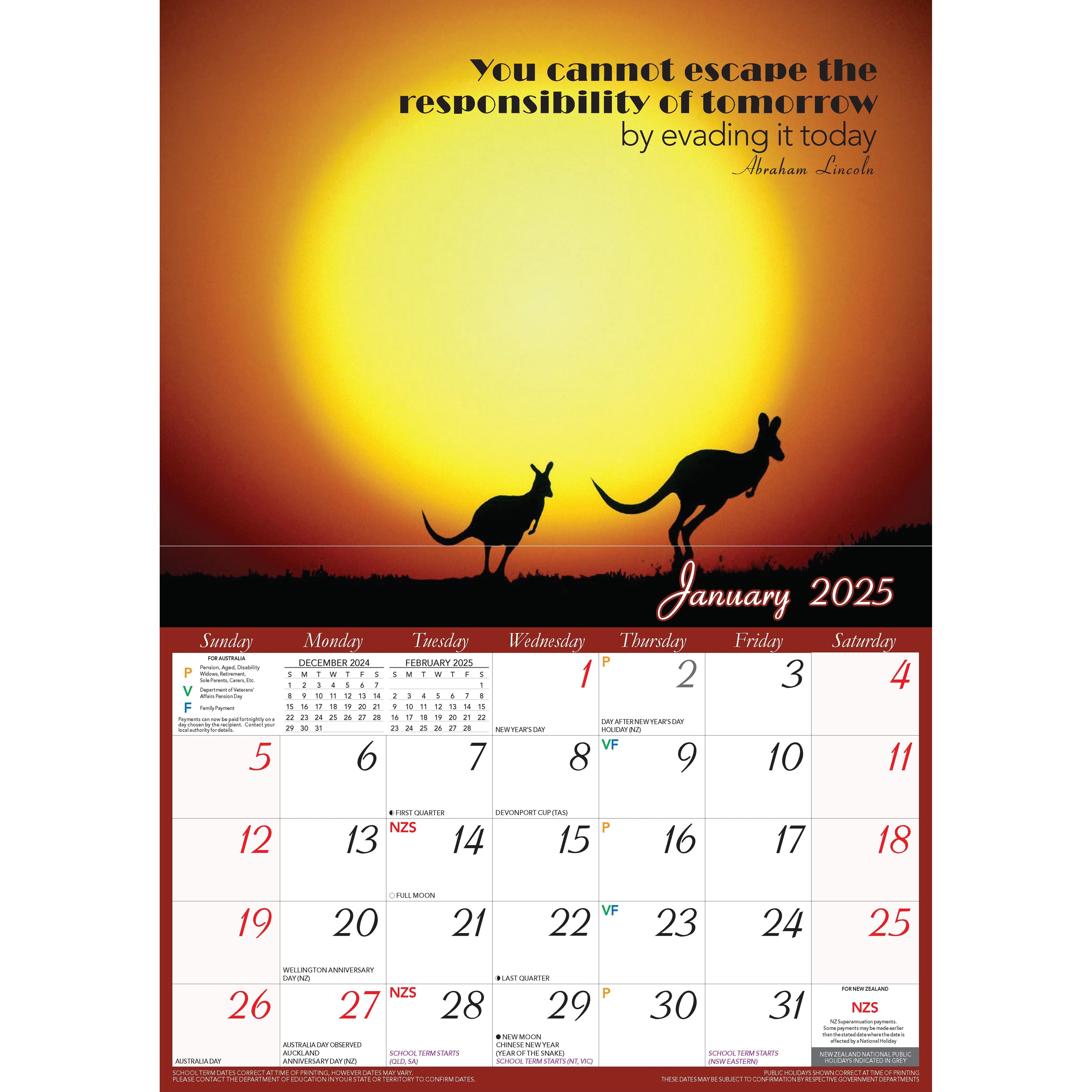 Calendar 2025 - Inspirational Quotes