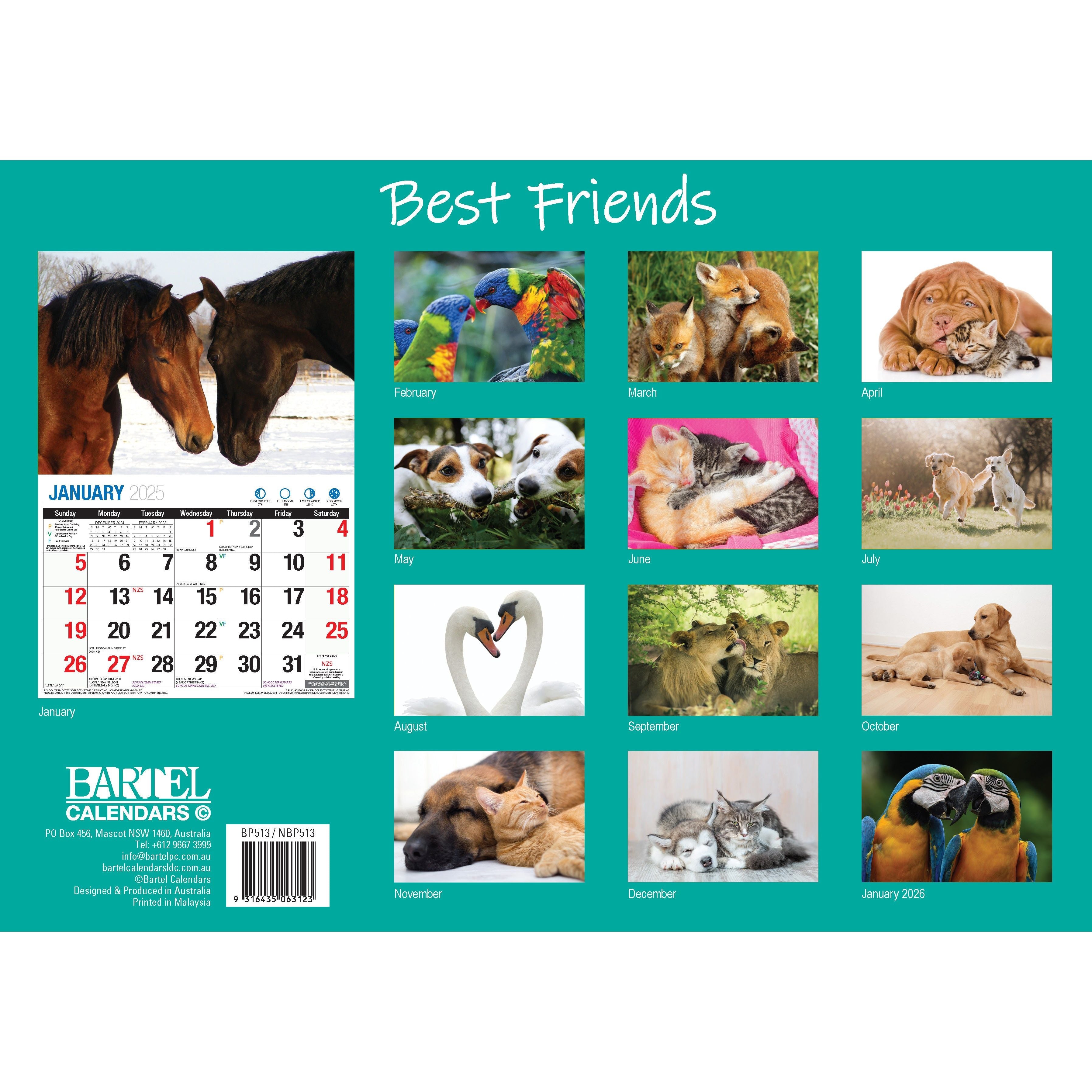 Calendar 2025 - Best Friends