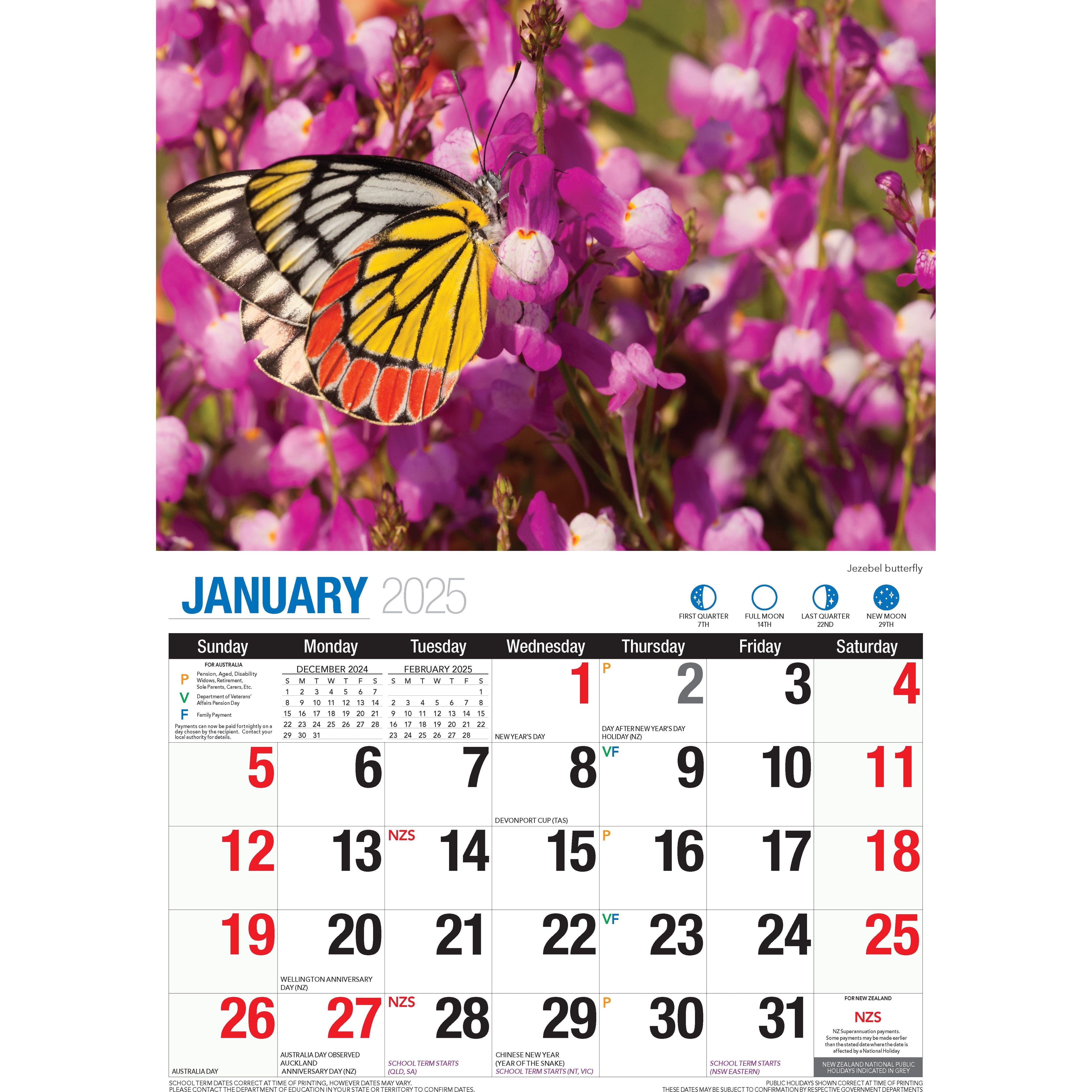 Calendar 2025 - Butterflies