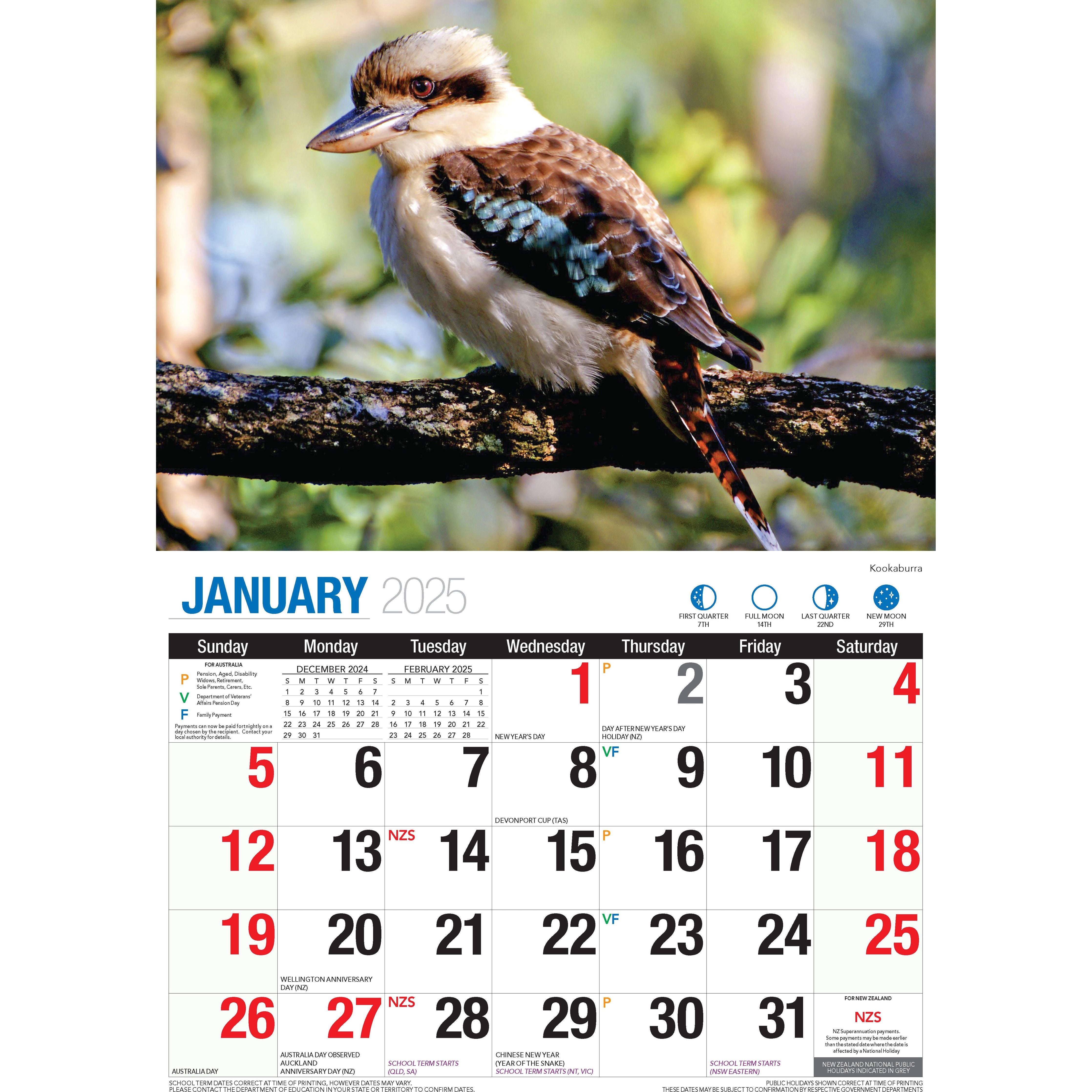 Calendar 2025 - Australian Wildlife