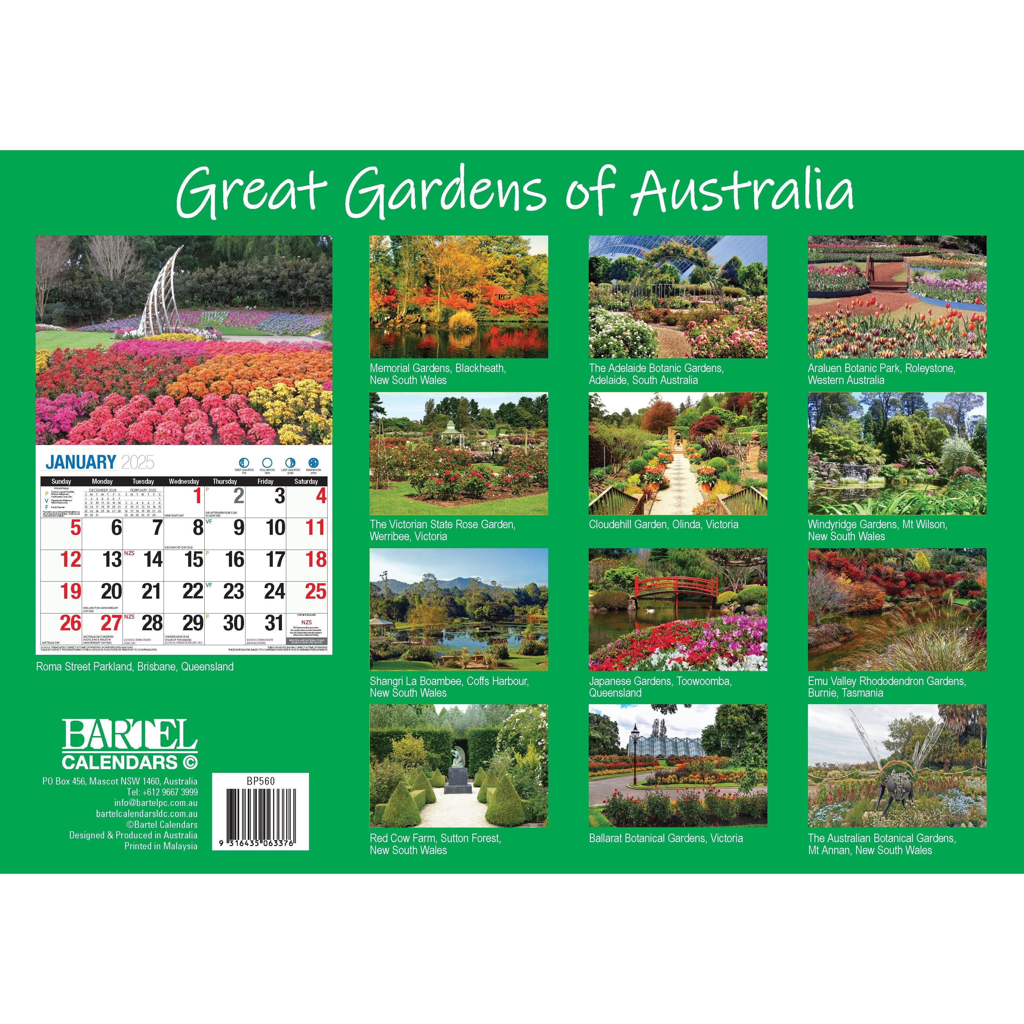 Calendar 2025 - Great Gardens