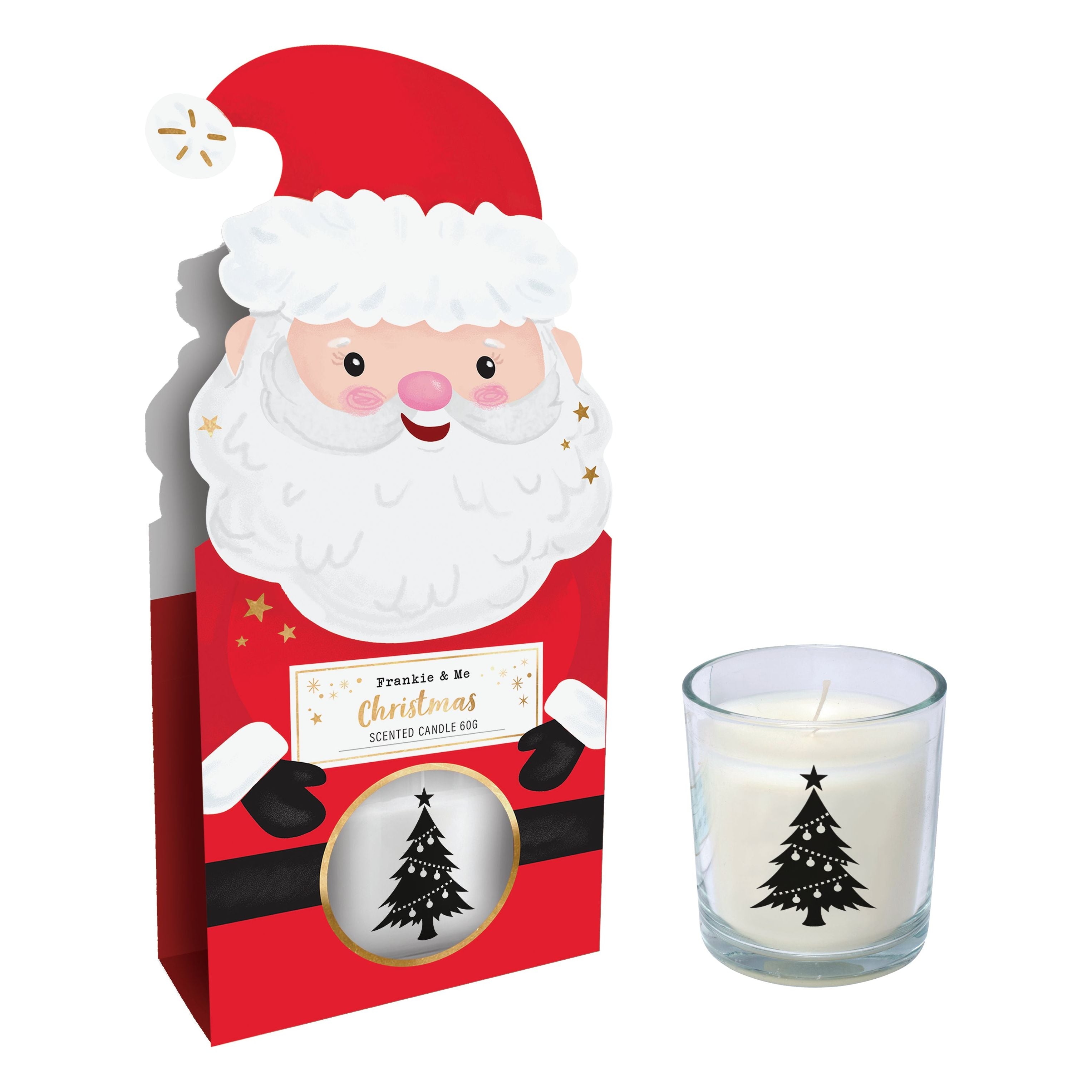 Candle Xmas 60G Santa