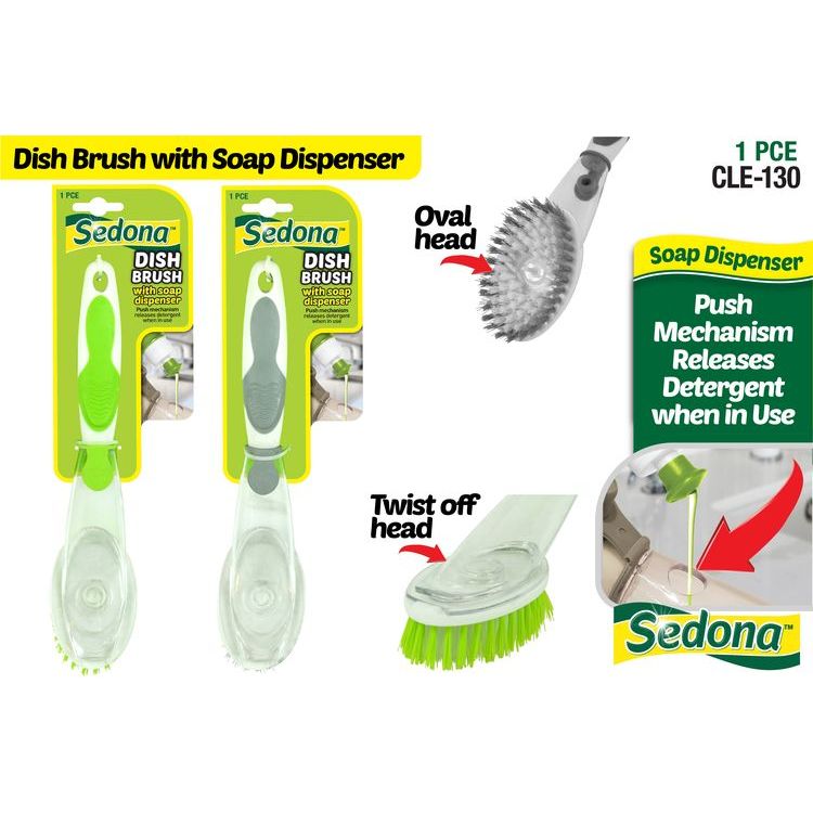 Dish Brush with Soap Dispenser