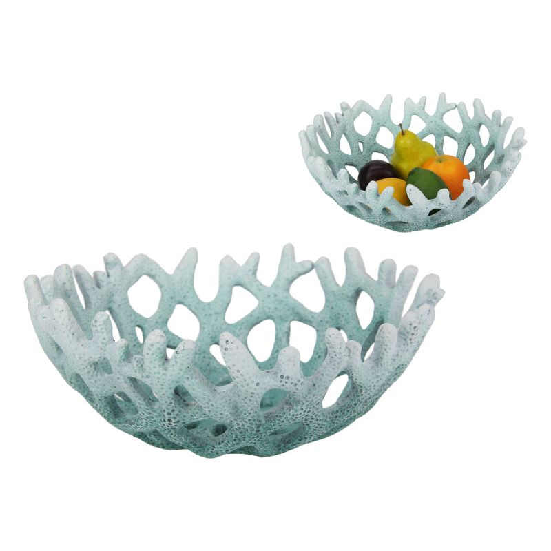 Coral Design Bowl - Beach Decor