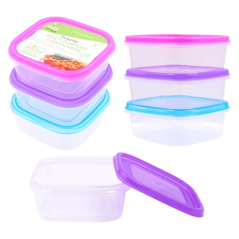 Square Multi Purpose Containers - Plastic