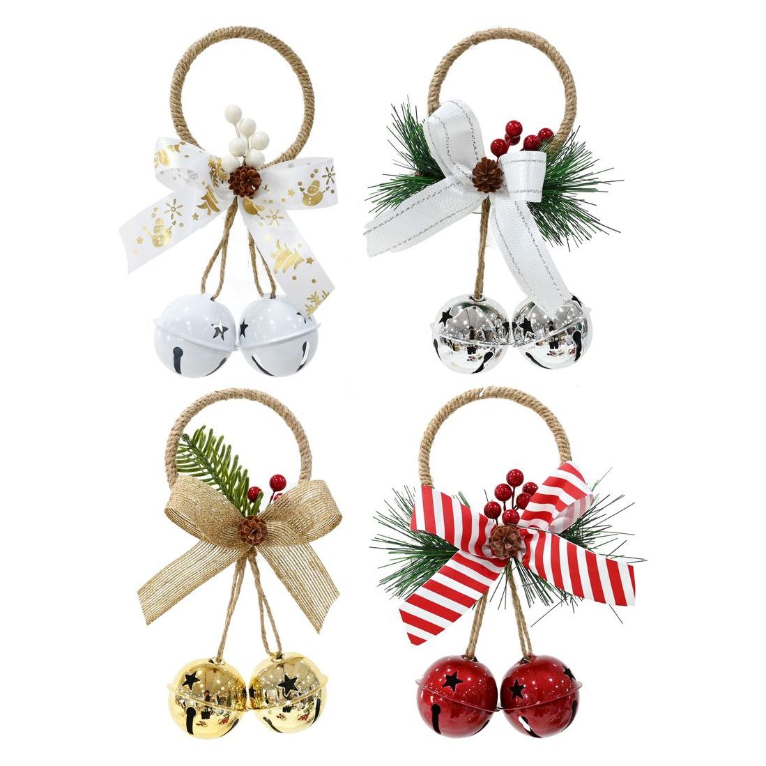 Christmas Door Hanger - Twin Nut Bells