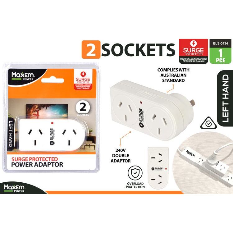 2x Socket Adaptor-Surge - Left