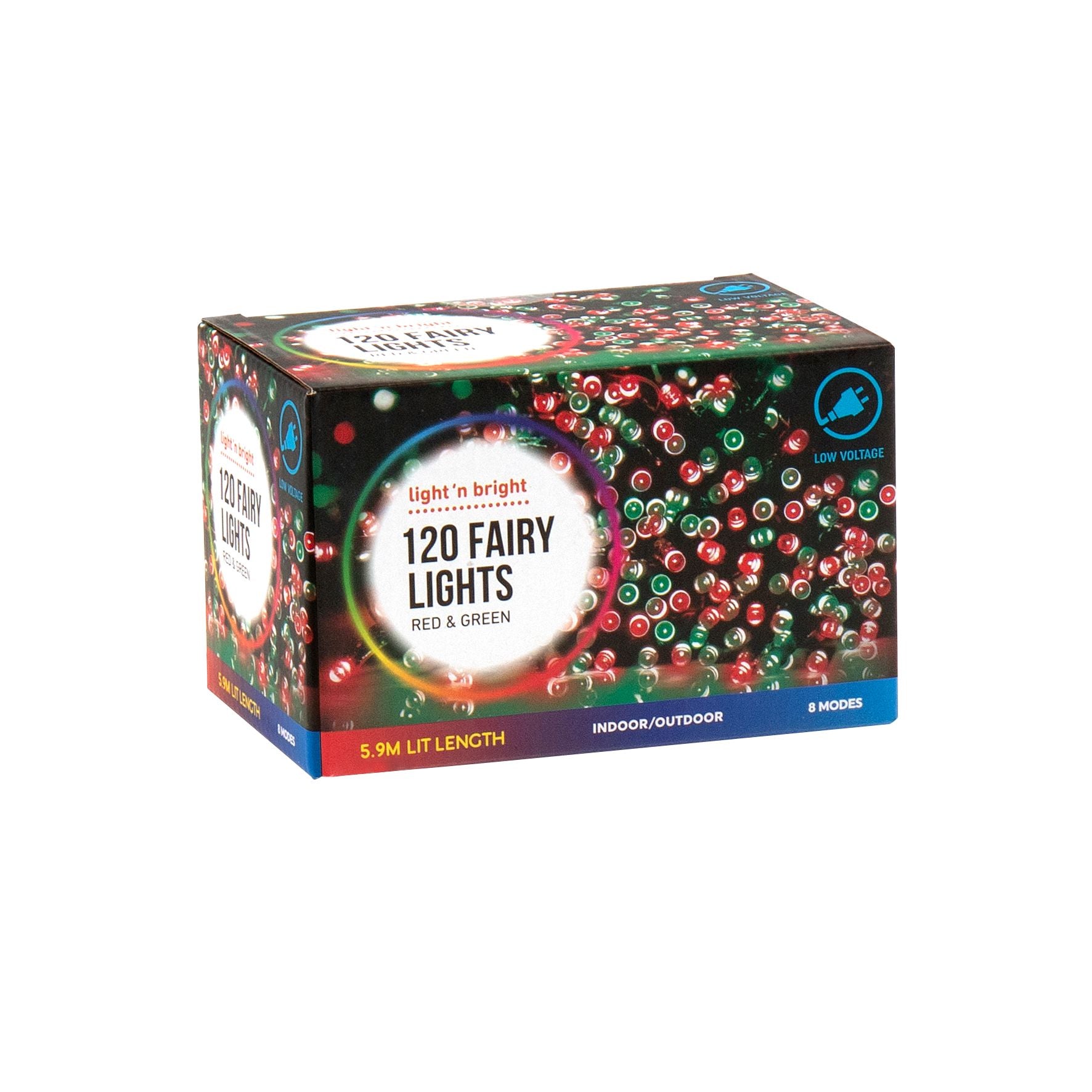 Christmas Fairy Lights - Red & Green