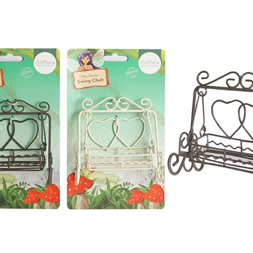 Fairy Garden Metal Swing Seat