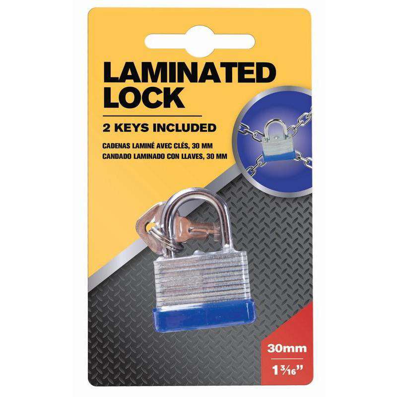 Padlock with Keys - Laminated Steel