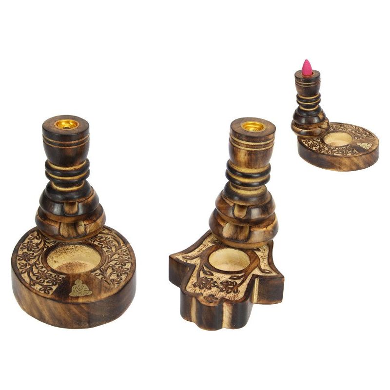 Backflow Cone Burner - Hamsa Hand or Buddha Design