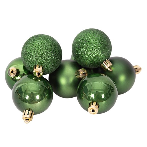 Christmas Shatterproof Baubles - Forest Green