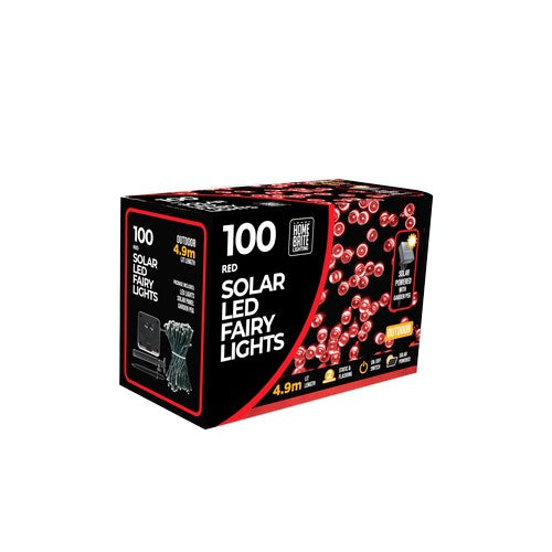 Solar Light 100Pc - Red