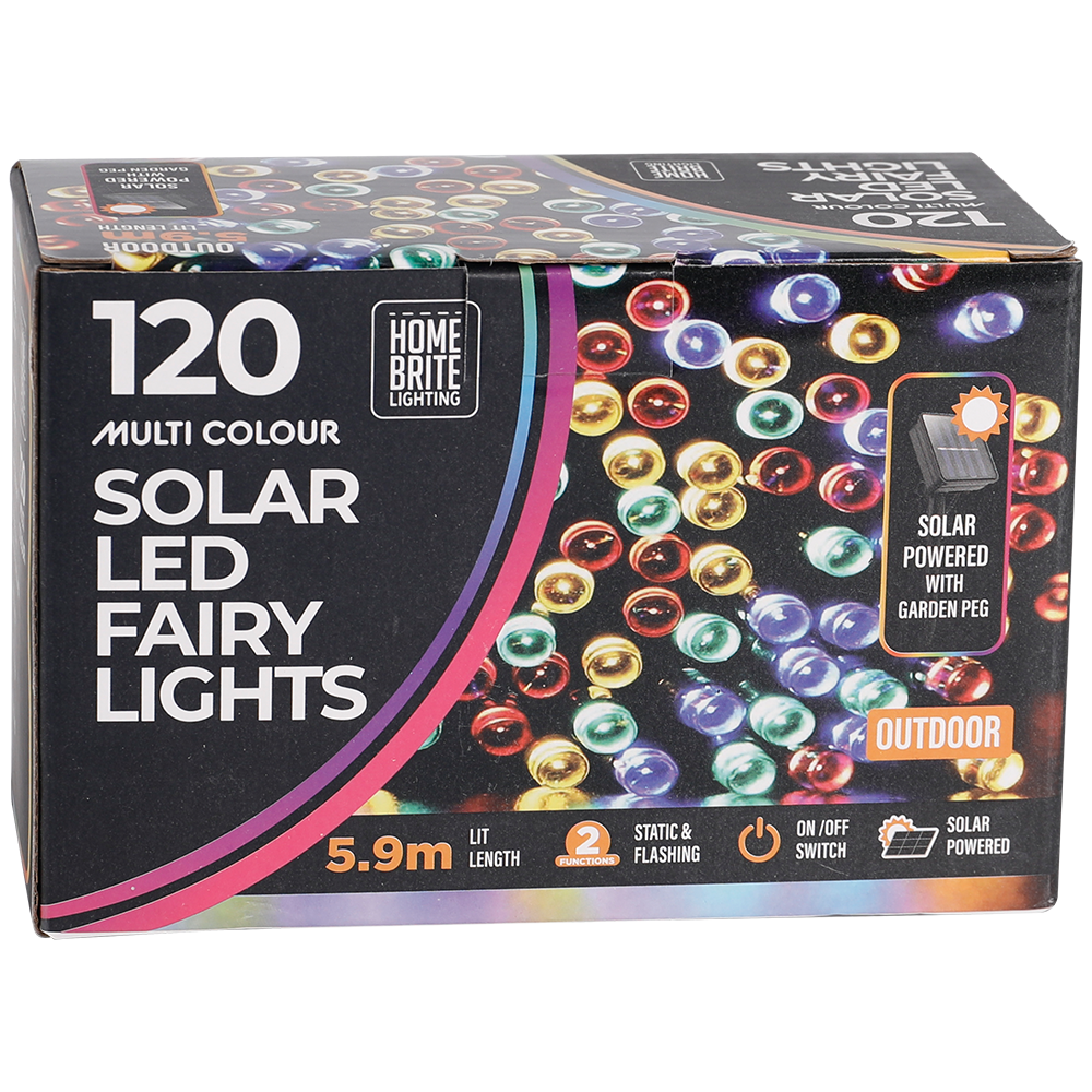 Solar Fairy Lights - Multi Coloured - Dollars and Sense