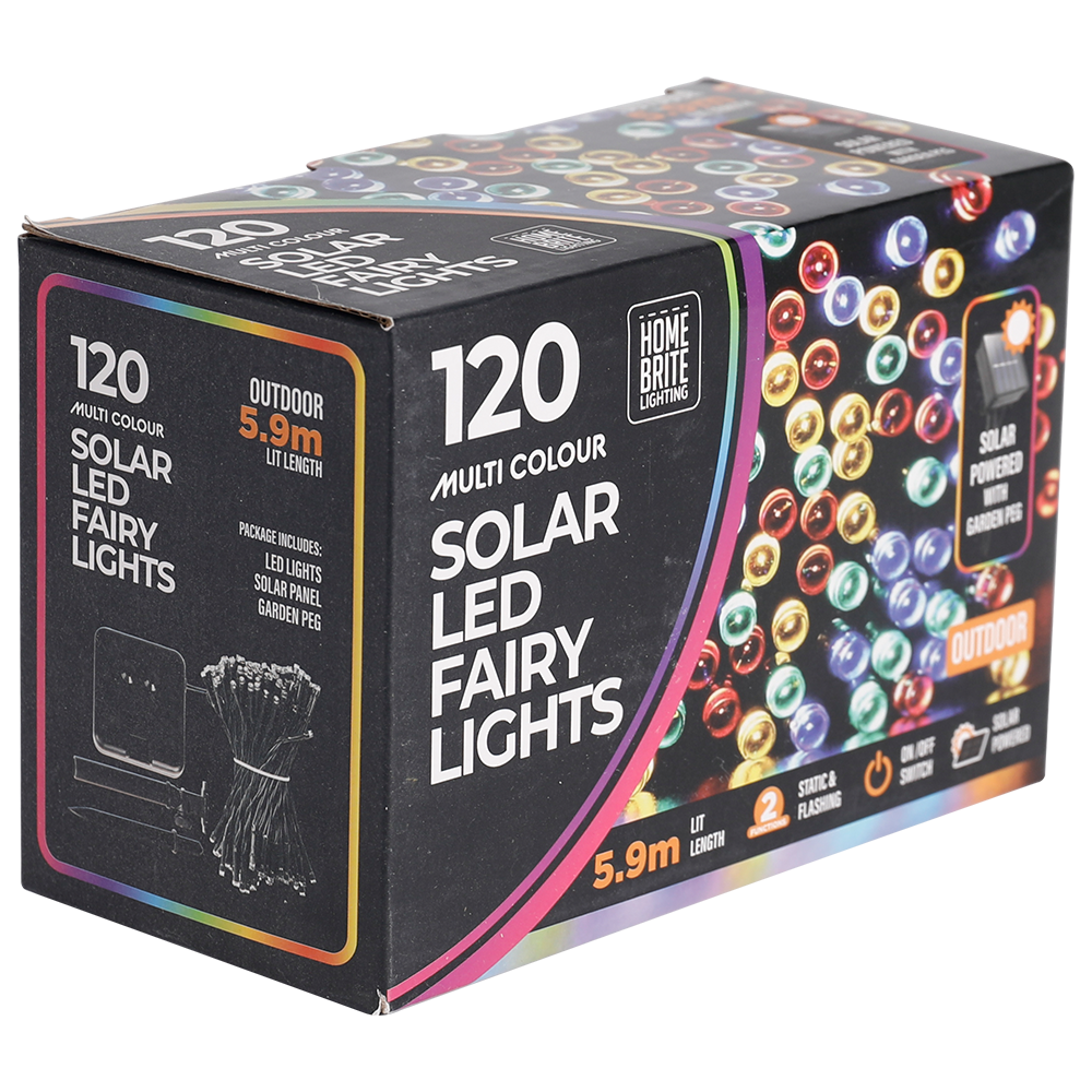 Solar Fairy Lights - Multi Coloured - Dollars and Sense