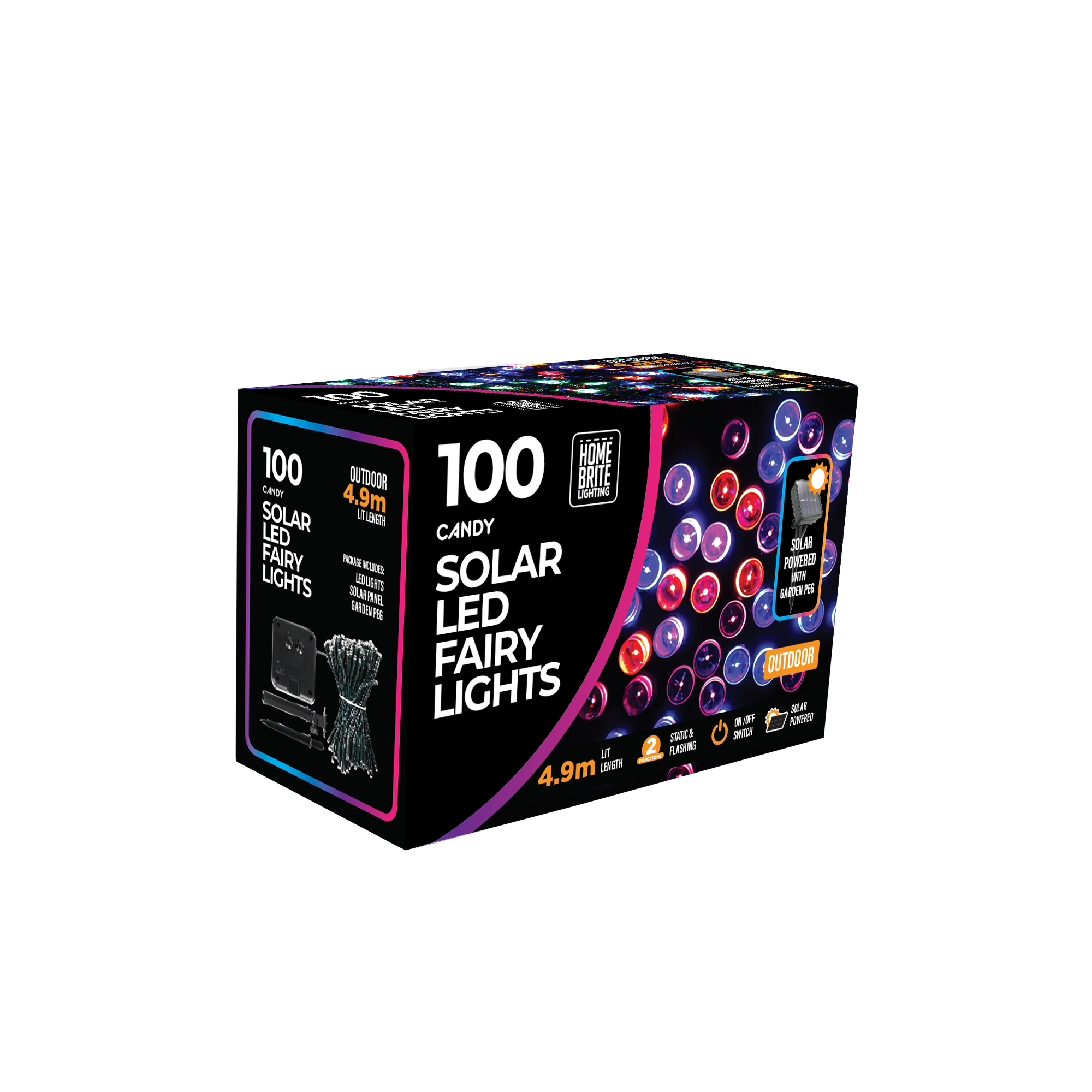 Solar Light 100Pc - Candy