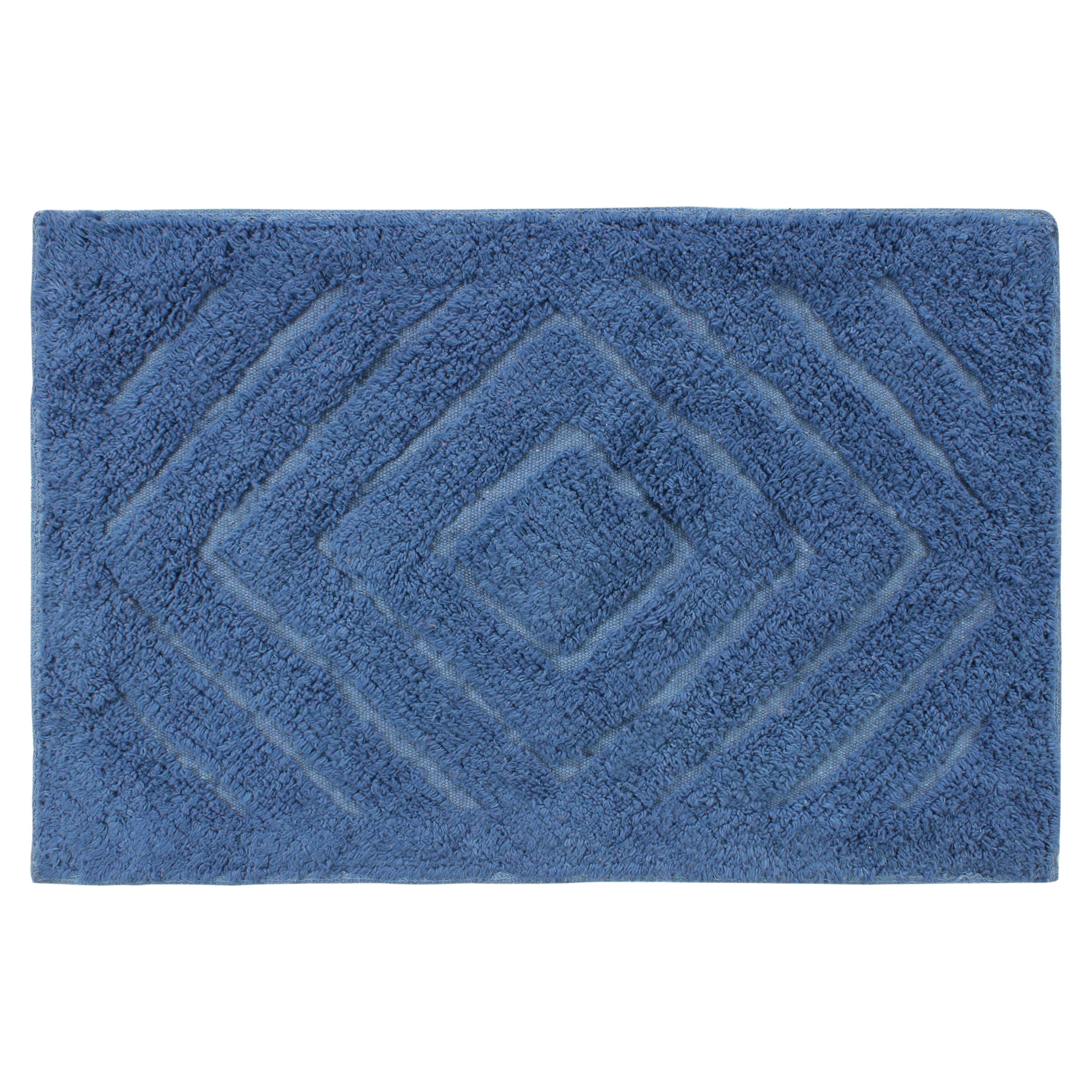 Bath Mat Cotton - Diamond Pattern - Dollars and Sense