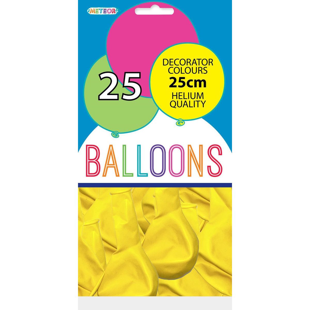 Decorator Latex Balloons - Yellow