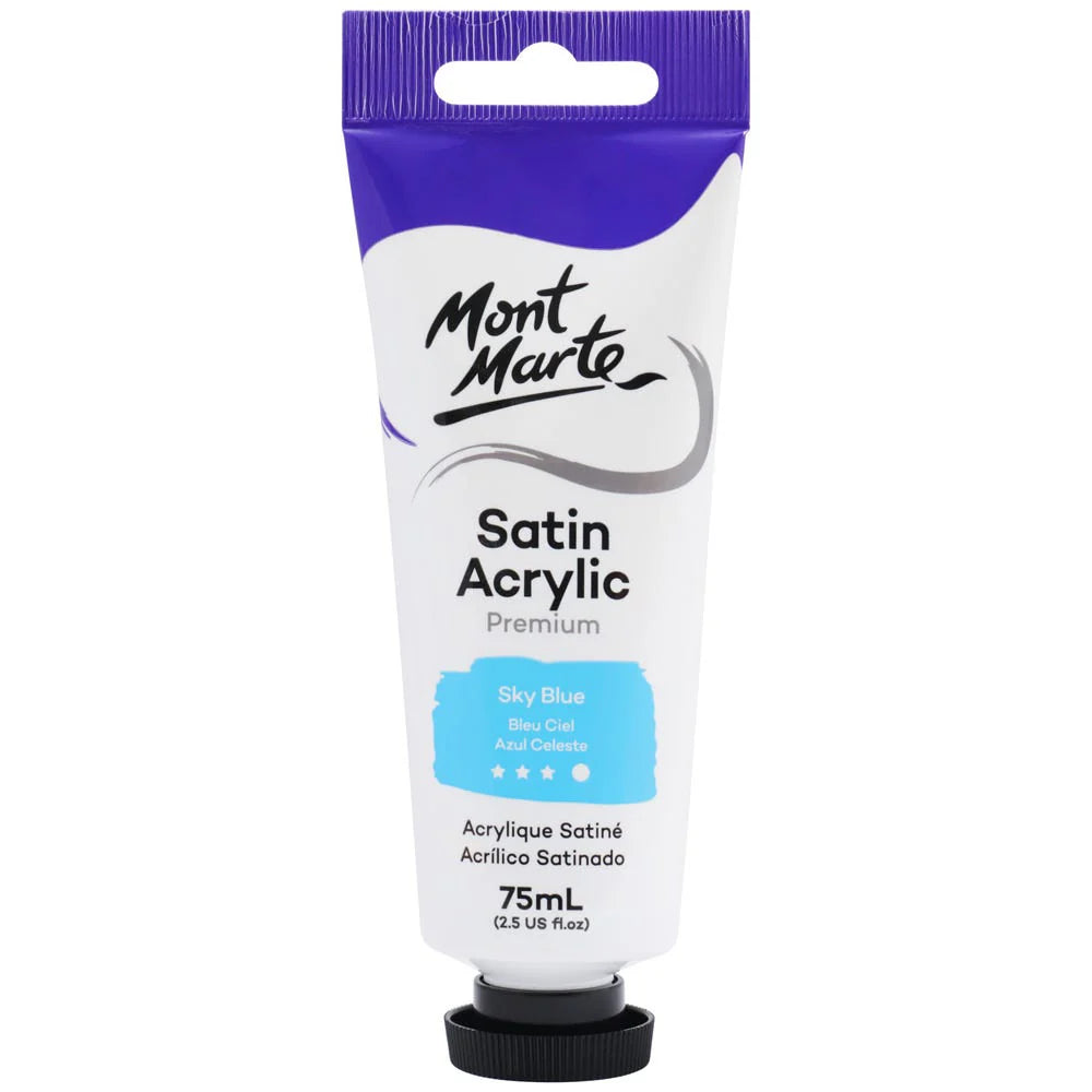 Mont Marte Satin Acrylic - Sky Blue