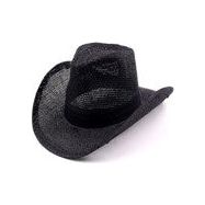 Burlap Cowboy Hat - Black