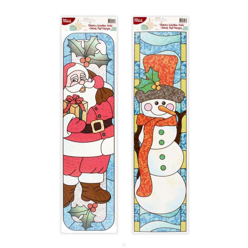 Christmas Stickers Window Decals - Assorted