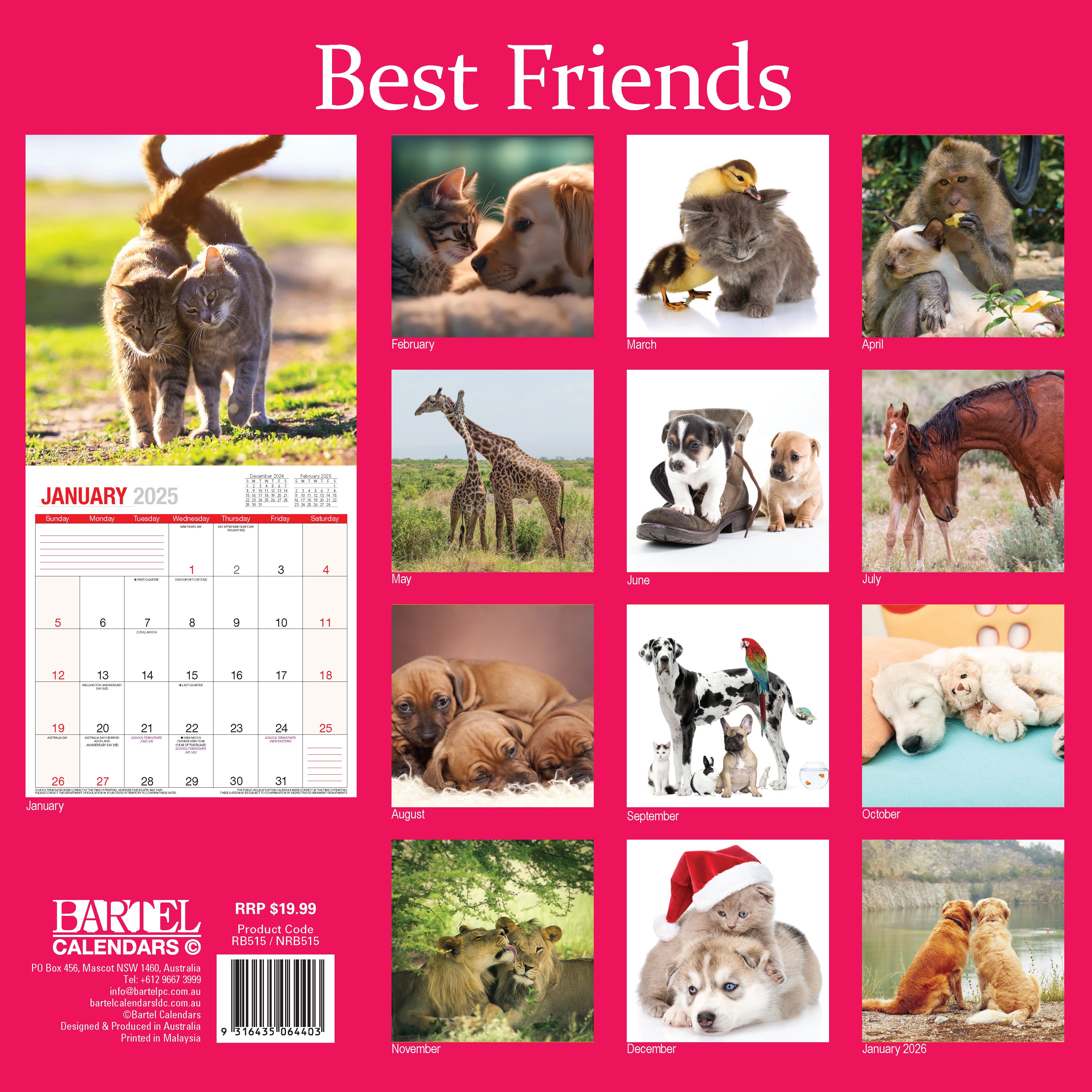 Calendar 2025 - Best Friends