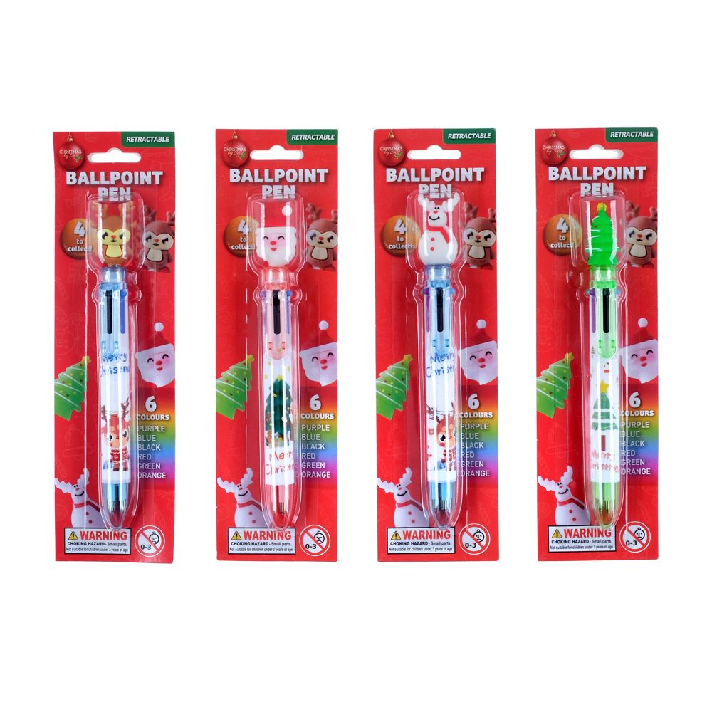 Christmas Ballpoint Pen - 6 Colour Changing