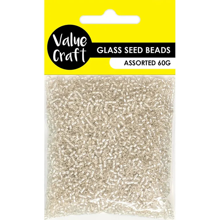 Glass Seed Beads - Silver