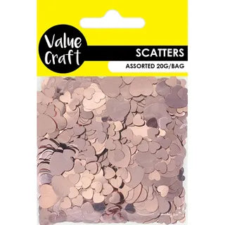 Craft Scatter Heart - Rose Gold