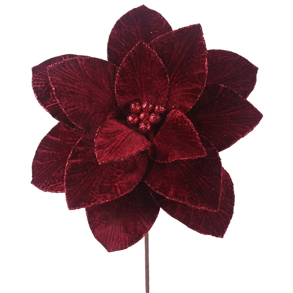 Christmas Poinsettia - Burgundy