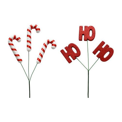 Tree Pick Candy Cane/Ho Ho Ho Default Title