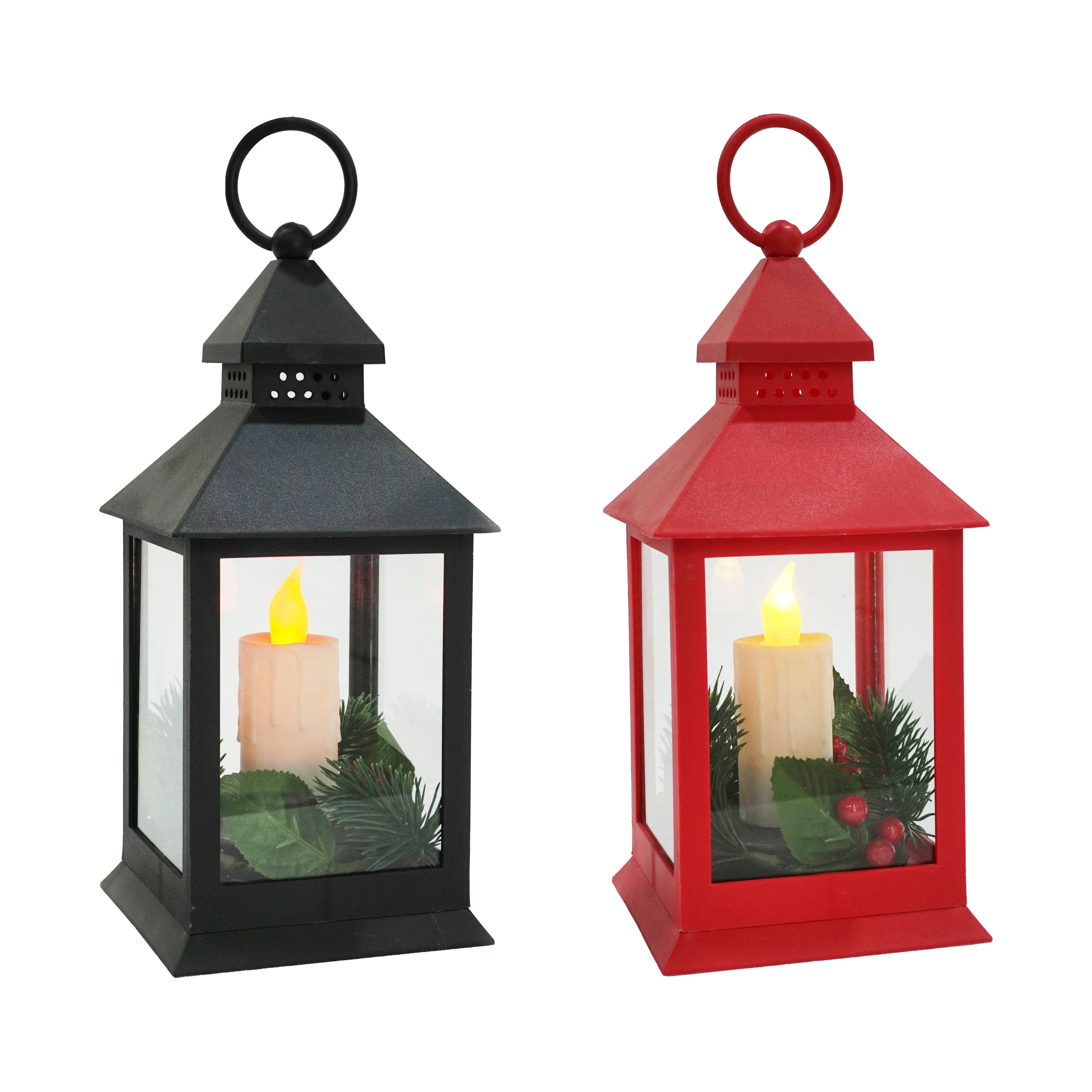 Christmas Lantern - Tapered Candle