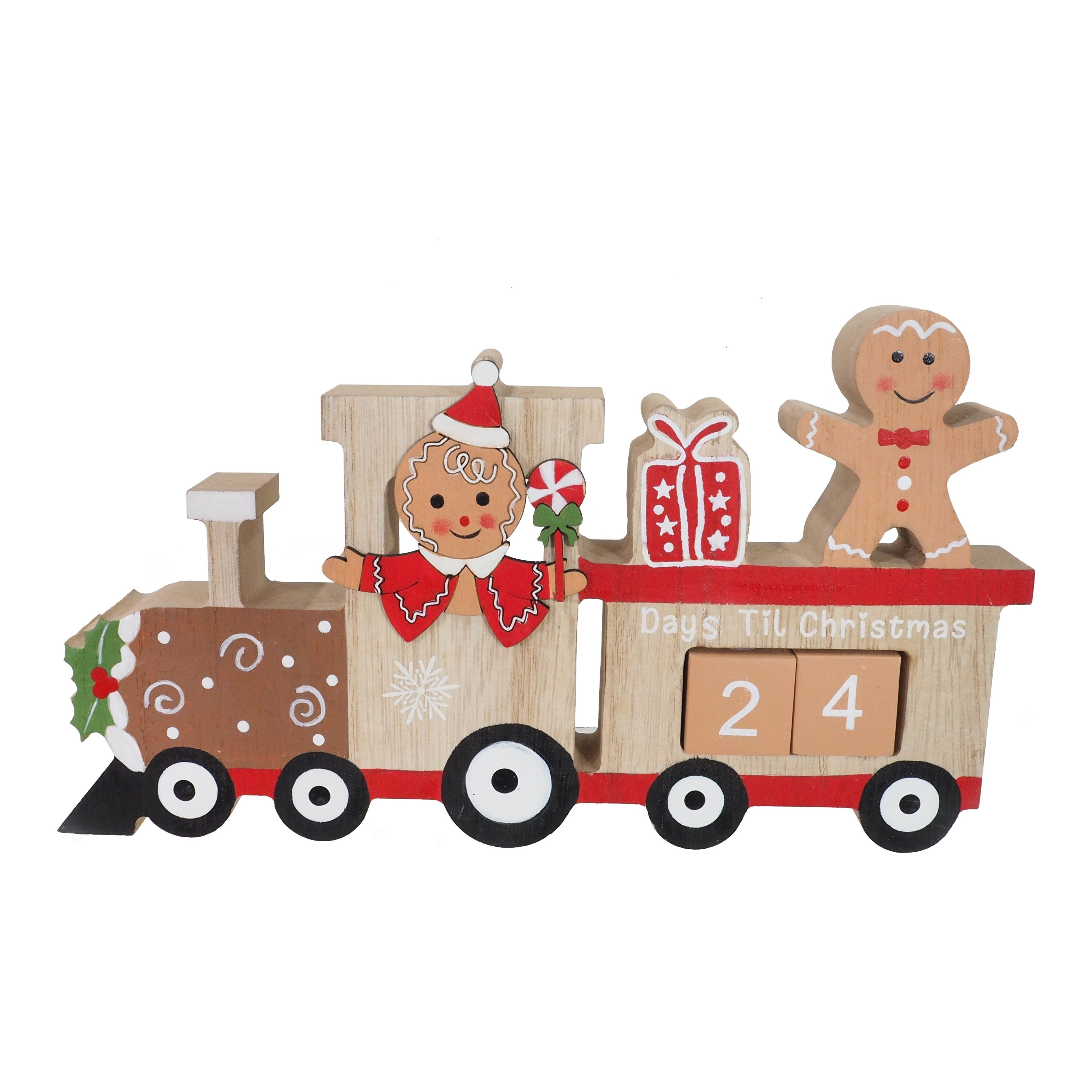 Christmas Gingerbread Train - Count Down