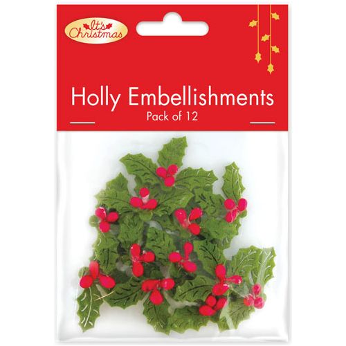 Christmas Embellishments - Hollies