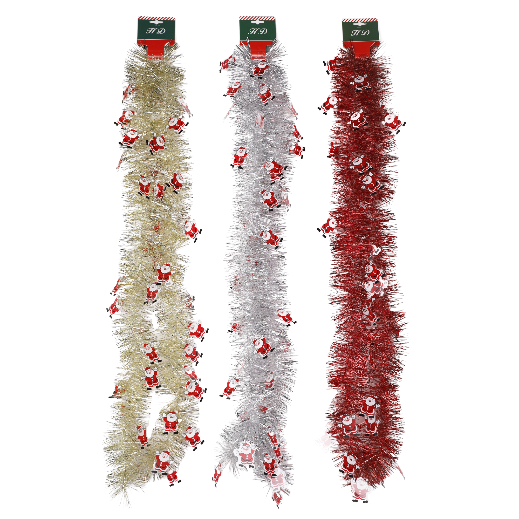 Christmas Tinsel Color Santa