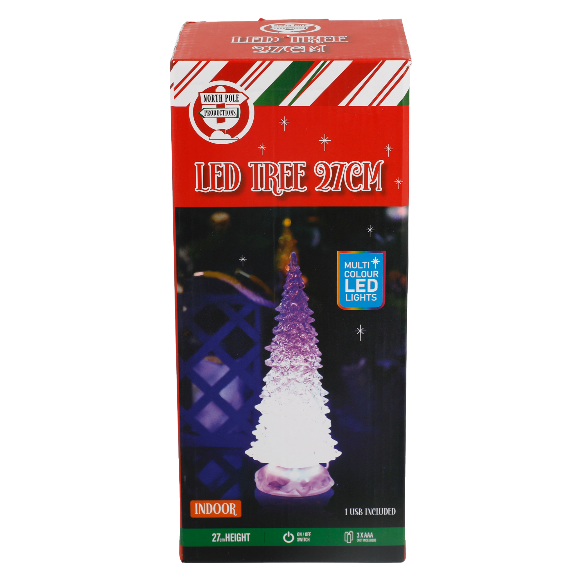 LED Glitter Tree 26cm