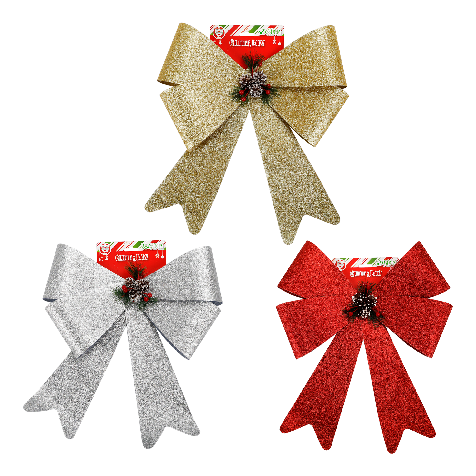 Christmas Bow - Satin Look