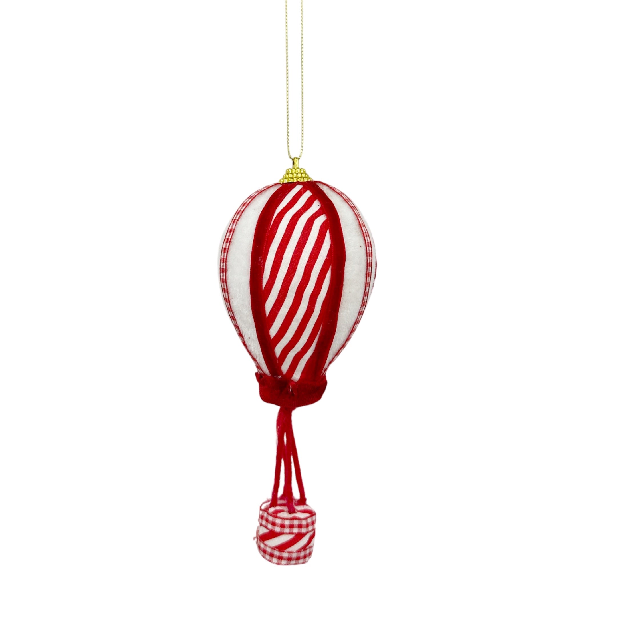 Christmas Hanging Decoration - Candy Pop Red & White Hot Balloon