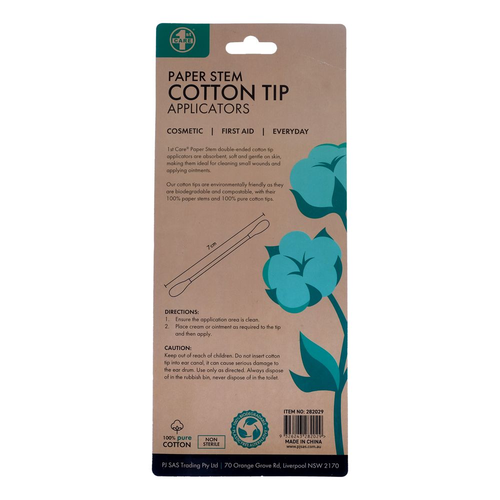 Cotton Tips - Paper Stem