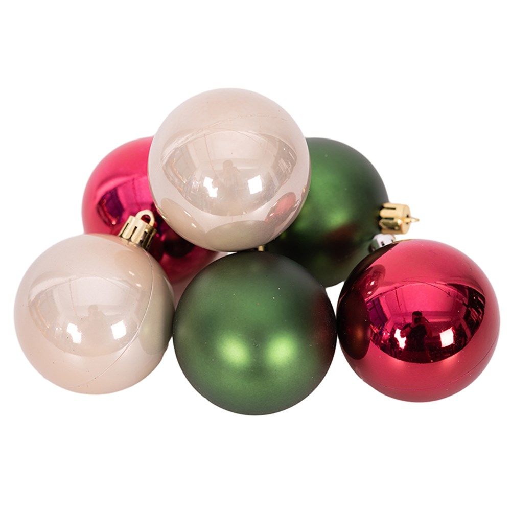 Christmas Shatterproof Baubles - Mixed Assortment