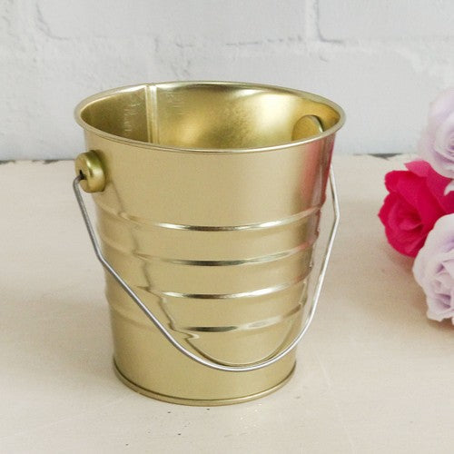 Mini Tin Bucket - Gold