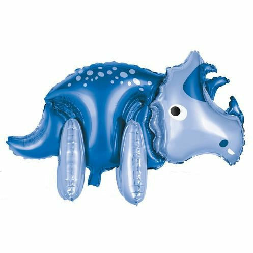 Giant Standing Triceratops Dinosaur - Foil Balloon