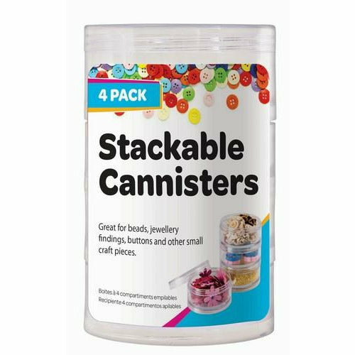 Stackable Cannisters - Clear