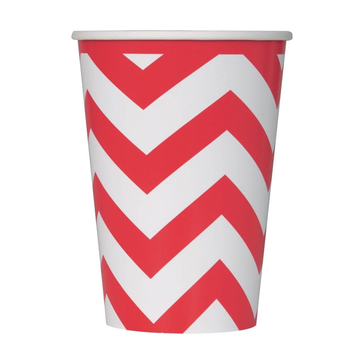 Chevron Paper Cups - Ruby Red