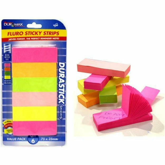 Fluro Sticky Note Strips