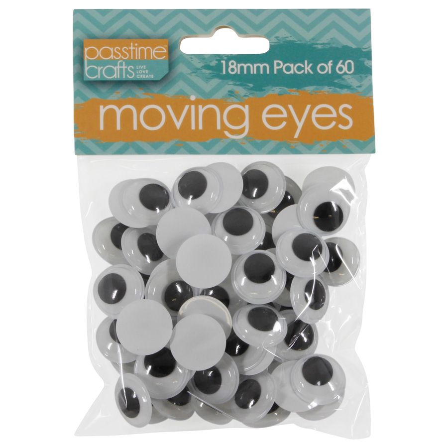 Moving Joggle Eyes - Black & White