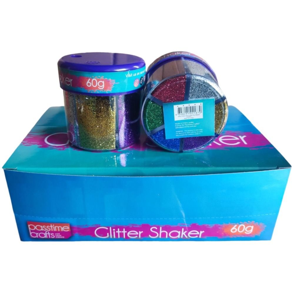 Glitter Shaker 6 Way - Metallic