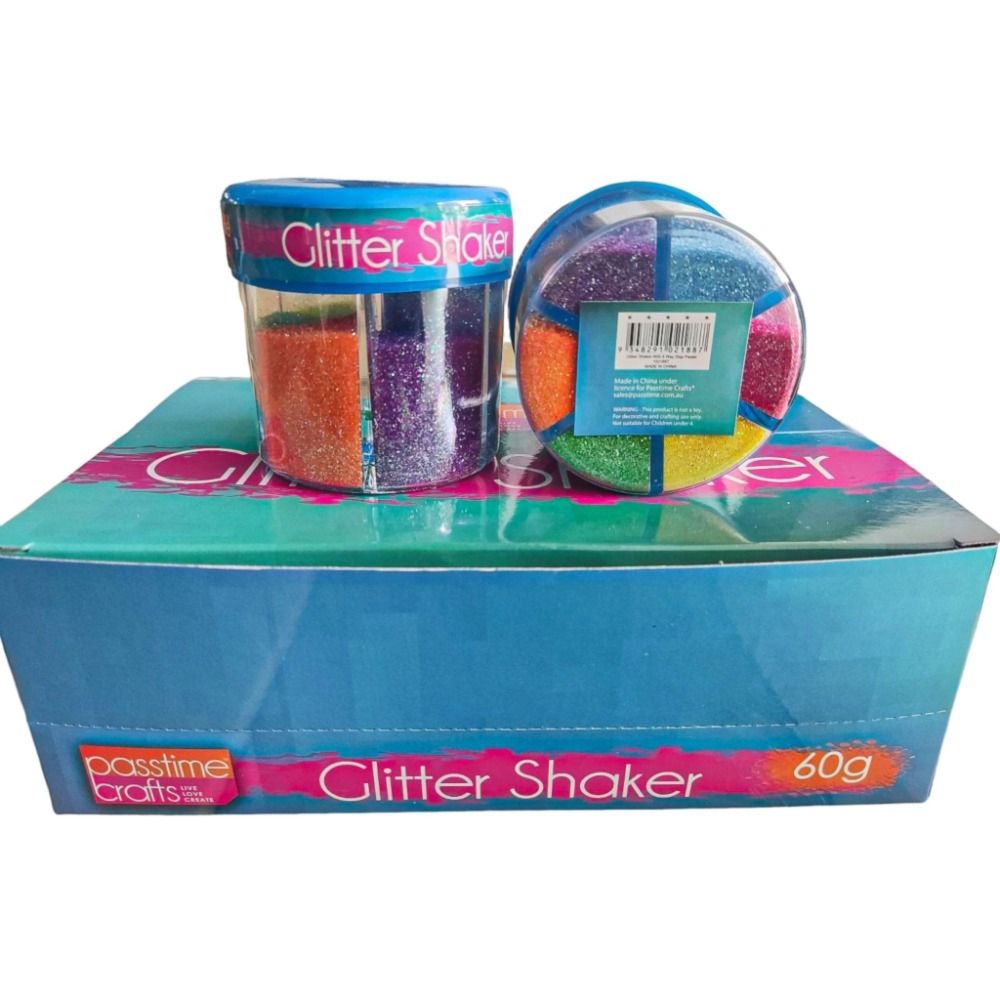 Glitter Shaker 6 Way - Pastel